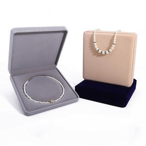 Boîte à bijoux de luxe personnalisée pour chaîne Boîtes à bijoux antiques en velours Boîte élégante pour collier - Product Image 4