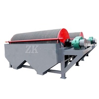 Zelfreinigende roterende dubbele rol granaat natte hoge intensiteit Whims mini roller laboratorium magnetische separator te koop