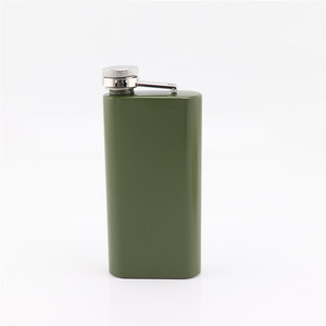 Botol minum perjalanan berkemah luar ruangan anti bocor botol minuman keras wiski botol saku Flagon persegi 5OZ termos pinggul baja tahan karat - Product Image 3