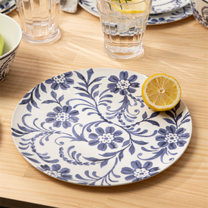 Indigo Floral High-End Melamine <b>Dinnerware</b> <b>Sets</b> for Weddings - Product Image 6