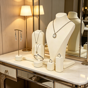 Présentoir à bijoux beige pour vitrine de magasin, directement du fabricant - Product Image 1