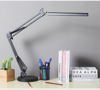 Lampe de bureau à LED de style américain moderne Ins Lampe de table pliante à bras long Lampe de bureau portable à haute valeur ajoutée pour les soins oculaires DC Electric