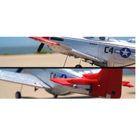 Avion RC Mustang P51 Brushless FX9501 4CH en mousse EPP, Warbird avec gyroscope 6 axes, prêt à voler (RTF), avion de chasse télécommandé pour débutants