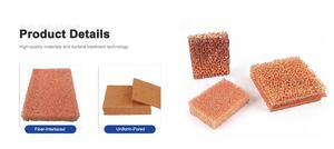 Espuma Metálica de Cobre Cu Personalizada con PPI y Tamaño a Medida, con Alta Porosidad, Ideal para Catalizadores y Materiales de Electrodos - Product Image 2