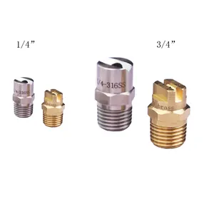 1/4 “3/4” 304/316 SS黄铜60度清洗平板风扇喷水喷嘴