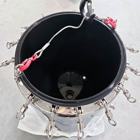Réacteur à double enveloppe en acier inoxydable avec revêtement par pulvérisation PTFE, 50 L, avec couche interne et agitateur, personnalisé ODM
