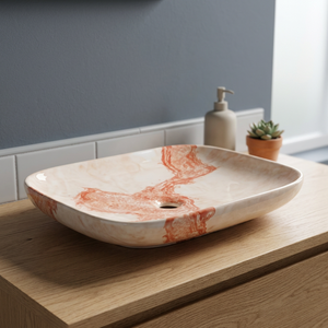 Lavabo Rectangular Moderno de Cerámica, Precio Económico, Artículos Sanitarios para Baño, Villa, Hospital, Lavabo de Sobremesa - Product Image 1