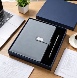 Agenda 2026 con Cubierta de Cuero A5, Cuaderno de Negocios, Libreta de Lujo y Juego de Bolígrafo de Regalo - Product Image 4