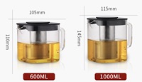 180ml 6oz en forme de coeur de qualité supérieure en verre borosilicate tasse à café thé gobelet en verre isolé à double paroi