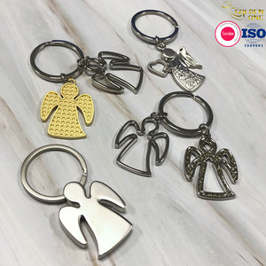 LLavero de Ángel de Metal con estampado de esmalte suave, alas de Ángel de la Iglesia religiosa, gran oferta - Product Image 6