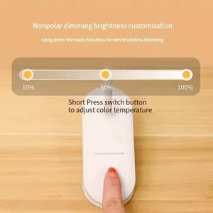 Hiện Đại Cảm Ứng Đèn Bàn Linh Hoạt Clip Mờ Kẹp Đọc Sách Ánh Sáng USB Có Thể Sạc Lại Cảm Ứng Điều Khiển Clip Trên Nghiên Cứu Đèn - Product Image 6