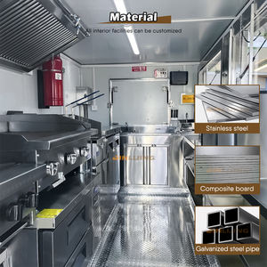 JINLIJING toptan sarı mobil Bar römork Hamburger Hot Dog Fast <span class=keywords><strong>Food</strong></span> römork cep tam mutfak ile Pizza fırını gıda kamyon - Product Image 4