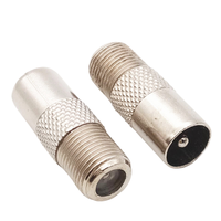 Adaptador RG 6 RG 59 F de Cobre Económico, Impermeable, para Instalación en Panel de Compresión con Conector RF