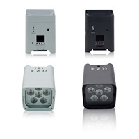 Projecteurs LED sans fil 6*18W RGBWAUV 6-en-1 sur batterie DMX512 pour éclairage de scène et fêtes de mariage