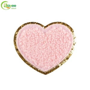 Custom Chenille Embroidery Standard Towel Embroidered Patch Love Bow Patch Patches <b>Iron</b> on for Coat and Hat Accessories - Product Image 3