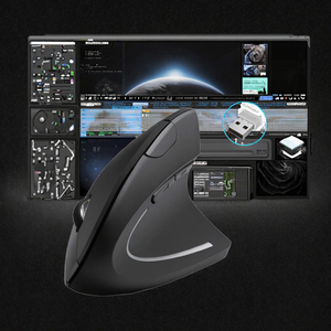 Hot người bán 2.4 Gam không dây dọc Ergonomic quang USB chuột 3 có thể điều chỉnh DPI cho bàn tay lớn LED backlit cho máy tính sử dụng - Product Image 3