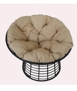Cojín impermeable de poliéster 100% sólido para silla de papasán, cojín redondo grueso sobre relleno para silla de huevo colgante, nuevo diseño