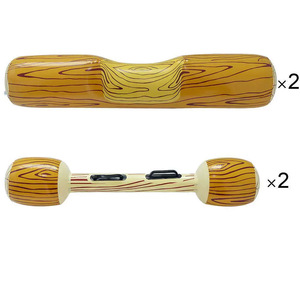 Juego de juguetes acuáticos inflables de madera para fiestas en la piscina y juegos al aire libre con función de coordinación mano-ojo - Product Image 1