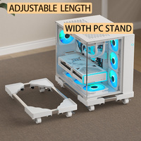 Support mobile universel rétractable robuste en PP pour tour d'ordinateur, distributeur d'eau, déplacement facile, accessoires pour la maison et le bureau