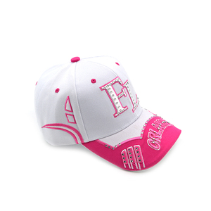 Casquettes de baseball unisexes à 6 panneaux, de haute qualité, personnalisées, originales, ornées de strass, 100% polyester, motif nœuds, image courante - Product Image 3