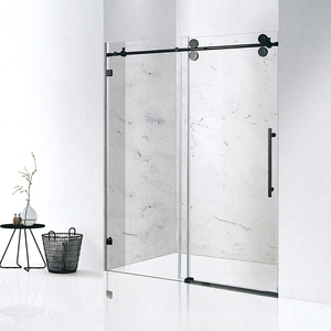 Exportación de América del Norte Puerta de <span class=keywords><strong>ducha</strong></span> <span class=keywords><strong>corredera</strong></span> 28 "Rodillos colgantes Partición de vidrio Acero inoxidable 304 <span class=keywords><strong>1</strong></span> Fix <span class=keywords><strong>1</strong></span> Cabina de <span class=keywords><strong>ducha</strong></span> móvil - Product Image 1