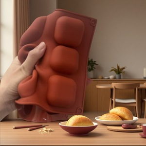 Square Pillow Chocolate Mousse Cake Silicone Mold 15 Cavity Dark Red Baking Utensil DIY Soap Chocolate Mold - Product Image 3