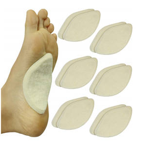 6 çift kemer destek pedleri yapışkanlı keçe ayak eklemek Arch pedleri ayakkabı sandalet Flip flop çizmeler yüksek topuklu düz ayak - Product Image 1