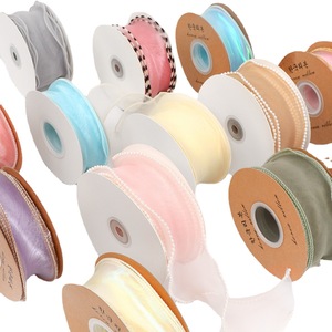 Nine-Colored Ribbon Fishtail Ribbon 10A01 Elegant Cake Trim Wedding DIY Reusable Polyester Decorations - Product Image 5