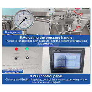Línea de producción de máquina para hacer yogur a pequeña escala OCEAN, pasteurizador, homogeneizador, producto lácteo, leche - Product Image 4