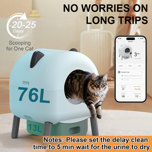 Automatic Self Cleaning <b>Cat</b> <b>Litter</b> Box Smart APP Controlled Odor Free Large Capacity Wholesale Supplier - Product Image 4