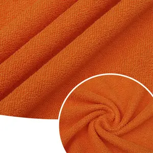 Various specifications absorbent quick drying Microfiber terry Cloth fabric for face towel