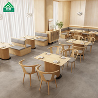 Neue Nordische Region Restaurant-Möbel Esszimmer-Set Hochwertige Hotel-Westernrestaurant-Bankett-Sitzgruppe Sofas mit PU-Material