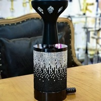 Hookah Arab Little Steel Cannon, Hookah Portabel Mini untuk Meja, Shisha Huka Sheesha Chicha Lengkap