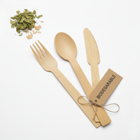 Fourchette en bambou jetable, écologique et compostable, fourchette en bois pour fête, mariage