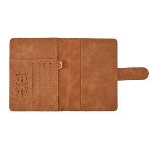 Soporte para pasaporte de cuero PU a la moda, fundas para tarjetas de bloqueo RFID, funda elástica con ranuras, billetera de viaje con logotipo, patrón de caramelo, Porta Pasaporte - Product Image 6