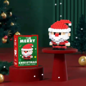 Bloques de Construcción Personalizados de Plástico ABS, Juguete Educativo de 40 Piezas, Modelo de Papá Noel para Armar, Regalos Navideños - Product Image 3