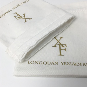 Túi Trang Sức Dây Rút Cotton Sinh Thái Túi Cotton Quần Áo Màu Trắng Logo Tùy Chỉnh Cho Điện Thoại Di Động - Product Image 5