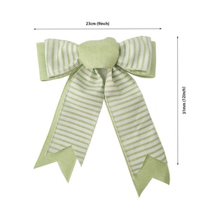<span class=keywords><strong>Nastro</strong></span> in Poliestere Personalizzato Colorato Verde <span class=keywords><strong>Rosa</strong></span> Giallo <span class=keywords><strong>con</strong></span> Striscia Bianca 63mmx5mt per Fiocchi Fai-da-Te e Confezioni Pasquali - Product Image 6