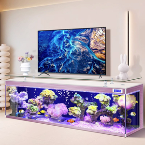 Meubles personnalisés pour <span class=keywords><strong>aquarium</strong></span>, <span class=keywords><strong>table</strong></span> <span class=keywords><strong>basse</strong></span> en verre de luxe, meuble TV, réservoir de poissons rouges pour la <span class=keywords><strong>d</strong></span>écoration de la maison - Product Image 3