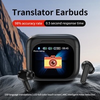 Nouvel appareil de traduction intelligent BY16 pour écouteurs, interprétation simultanée pour appels, lecture de musique, écran tactile LED