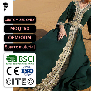 فستان سهرة عباية تقليدي للنساء المسلمات OEM مخصص - Product Image 1