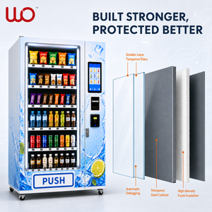 Distributore Automatico Refrigerato Commerciale per Snack e Bevande, Macchina Distributrice Intelligente con Pagamento in Contanti, Monete e Carte, <span class=keywords><strong>Self</strong></span>-<span class=keywords><strong>Service</strong></span> - Product Image 4