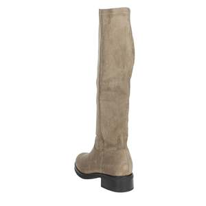 Women's <b>Knee</b> <b>High</b> Boots Taupe Suede 36 Heel Height - Product Image 2