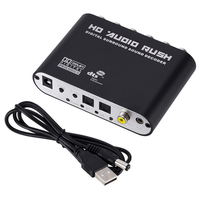 51 Channel DTS AC 3 Audio Decoder Digital Optical Coaxial to Analog RAC Audio Converter Coaxial Conversion Analog