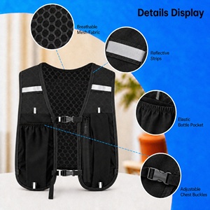 Chaleco Deportivo Reflectante LUPU con Malla, Bolsillos Múltiples, Ajustable, para Correr, Personalizable OEM ODM - Product Image 2