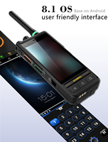 Anysecu E81 4G POC Android 9 Radio 4+64GB 4.0 Pouces IP68 Étanche Robuste Smartphone Durci 4W DMR Analogique UHF Talkie-Walkie