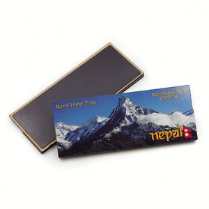 Customized Nepal Souvenirs 3D Mdf <b>Fridge</b> Rectangle Shape Tourist Souvenir Refrigerator Magnet - Product Image 1