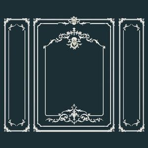 Mosaico de Techo y Pared para Sala de Estar con Decoración Floral de PU Estilo Francés, Material de Silicona Suave Tallada - Product Image 5