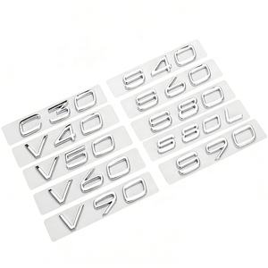 Emblème 3D ABS pour hayon arrière, lettres de plaque signalétique pour <span class=keywords><strong>Volvo</strong></span> C30 V40 S60 S80L - Product Image 3