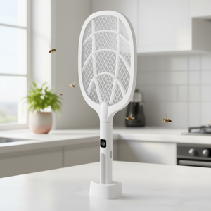 Matamoscas Eléctrico de 1500 mAh, Blanco, Control Inteligente de Plagas para Uso Doméstico - Product Image 2